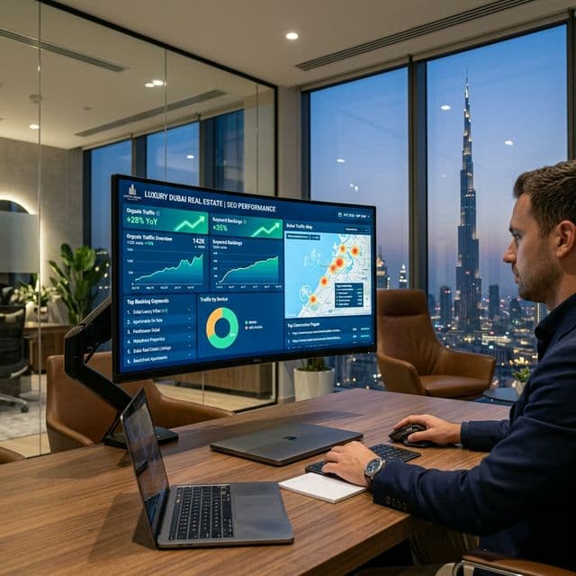 SEO analytics dashboard