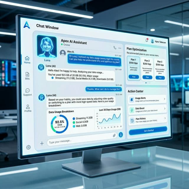 AI chatbot interface